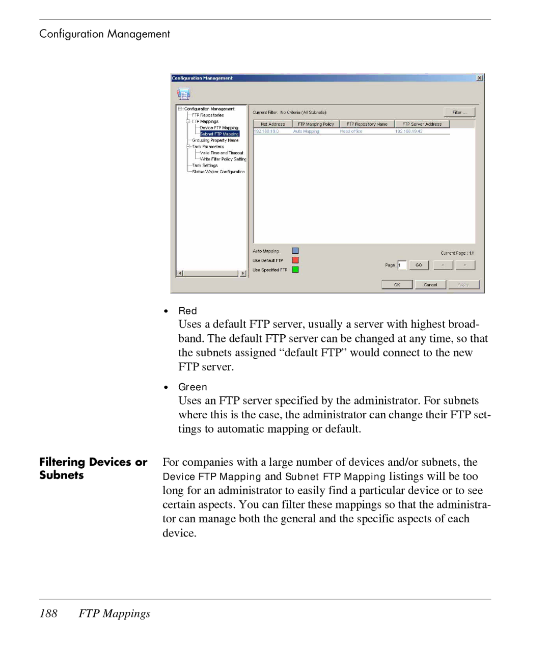 HP TeemTalk Terminal Emulator 7 E-License manual Filtering Devices or Subnets 