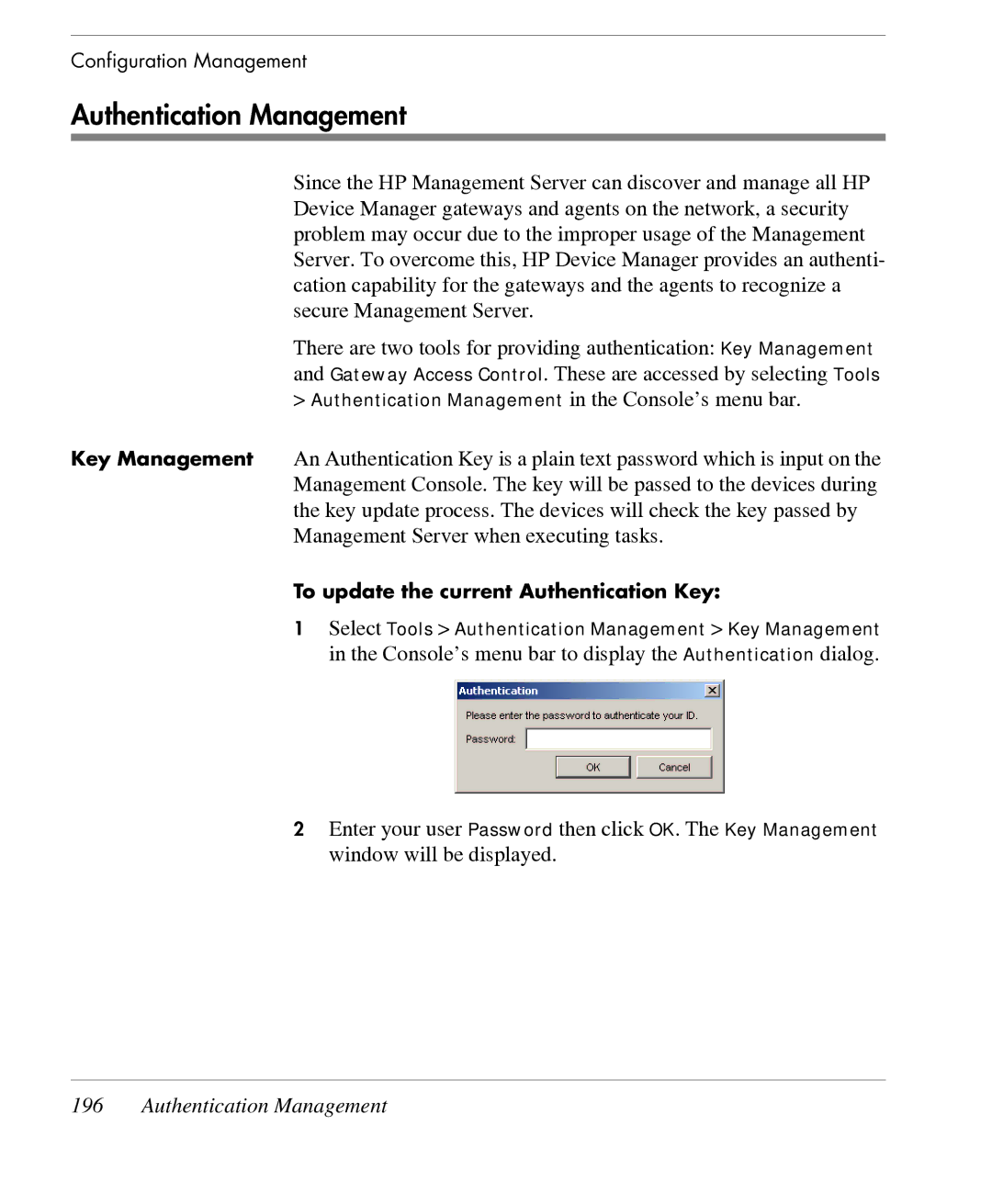 HP TeemTalk Terminal Emulator 7 E-License manual Authentication Management 