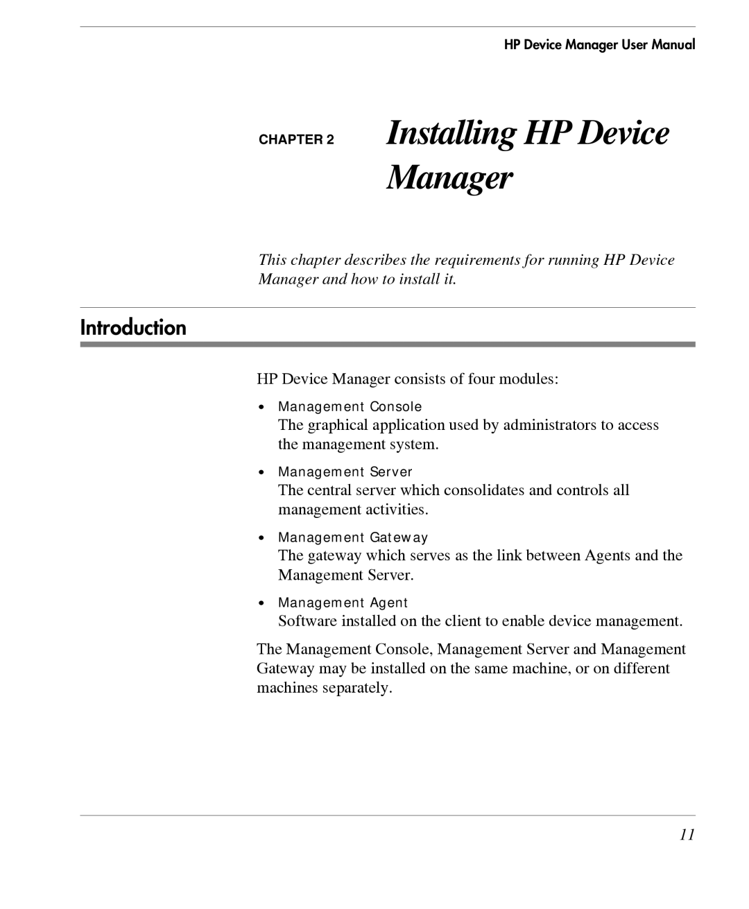 HP TeemTalk Terminal Emulator 7 E-License manual Installing HP Device Manager, Introduction 