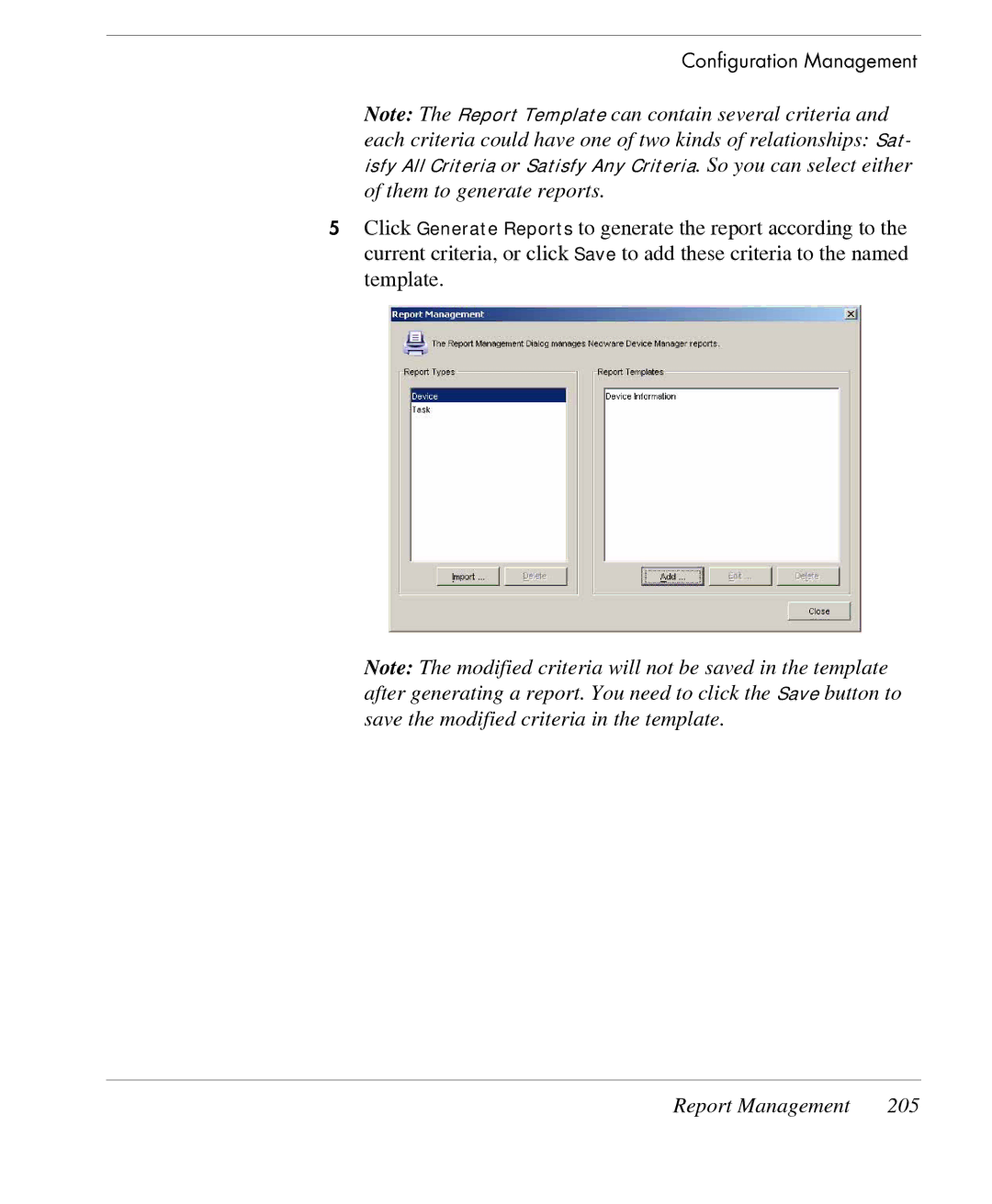 HP TeemTalk Terminal Emulator 7 E-License manual Report Management 205 