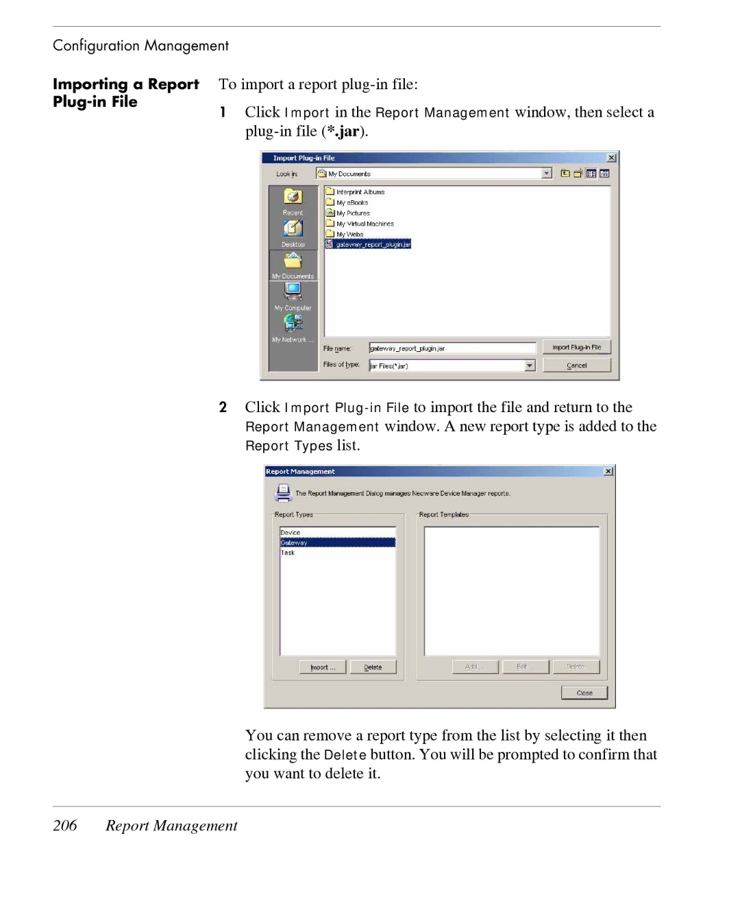 HP TeemTalk Terminal Emulator 7 E-License manual Importing a Report To import a report plug-in file 