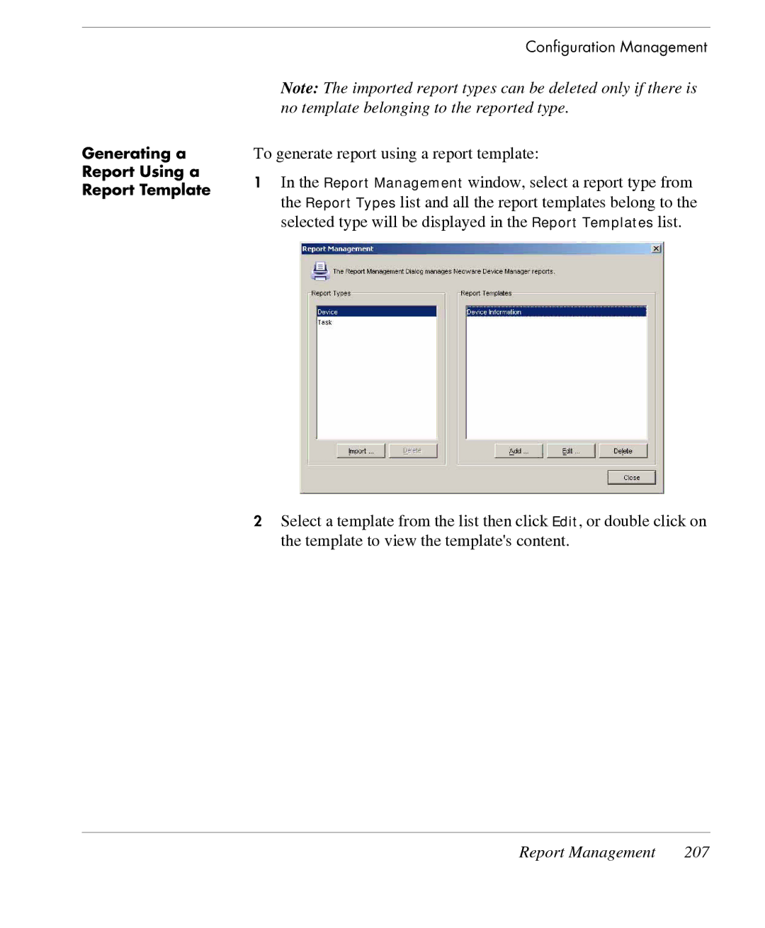 HP TeemTalk Terminal Emulator 7 E-License manual Report Management 207 