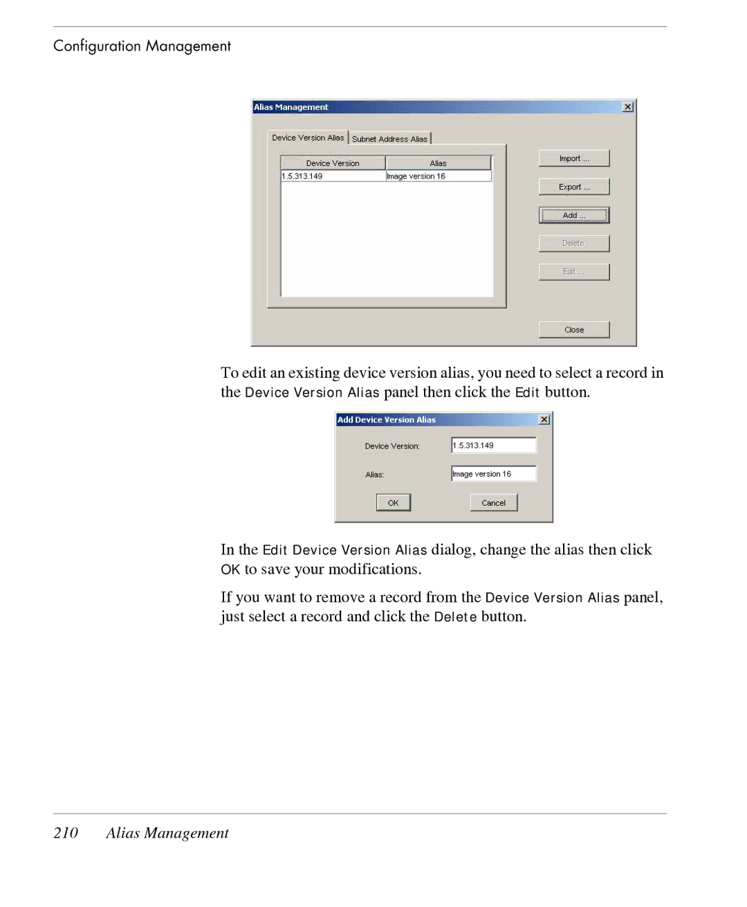 HP TeemTalk Terminal Emulator 7 E-License manual Alias Management 