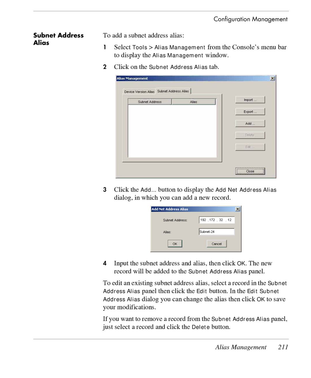 HP TeemTalk Terminal Emulator 7 E-License manual Alias Management 211 