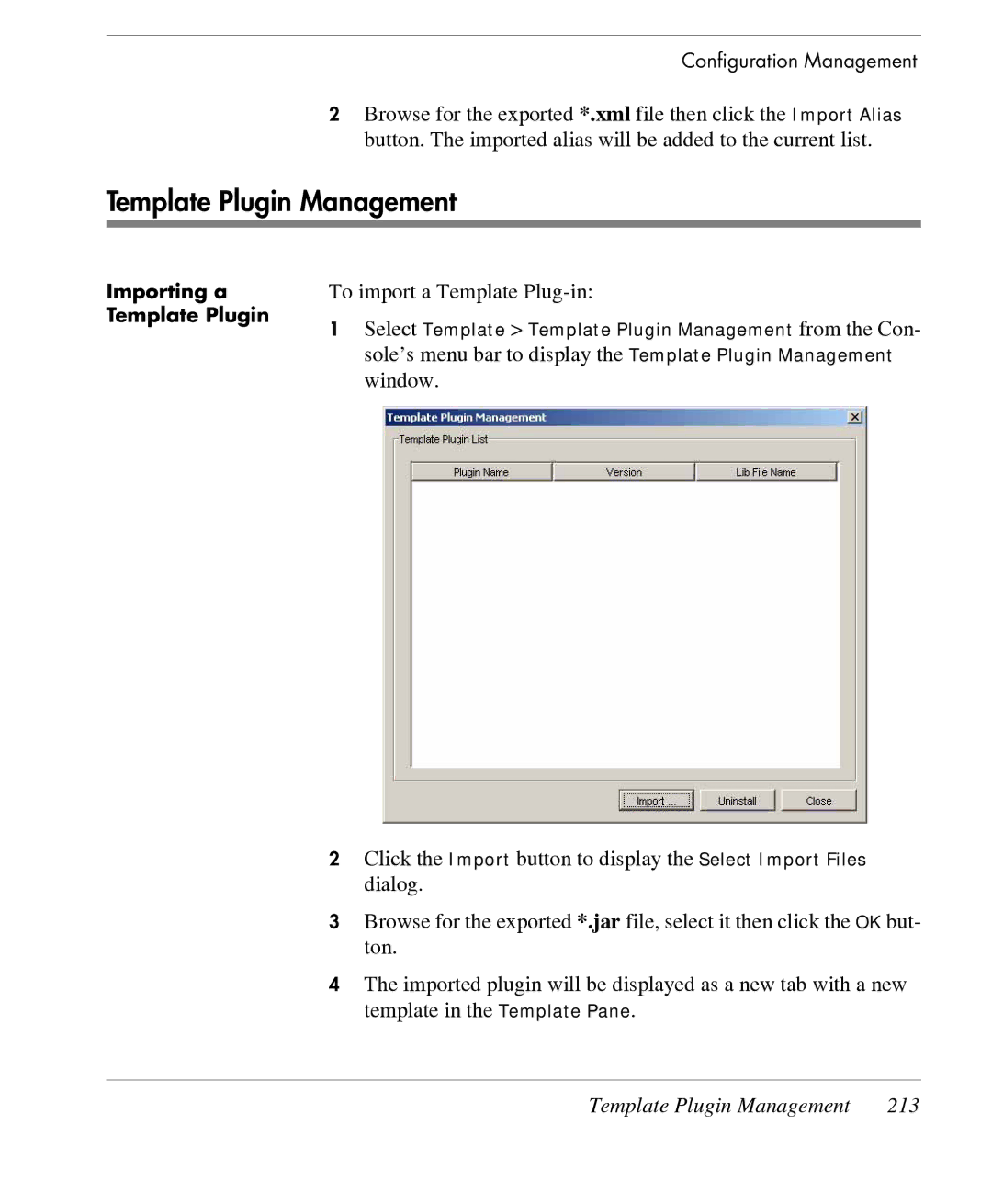 HP TeemTalk Terminal Emulator 7 E-License manual Template Plugin Management 213 