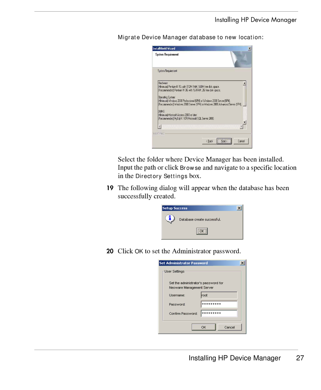 HP TeemTalk Terminal Emulator 7 E-License manual Migrate Device Manager database to new location 