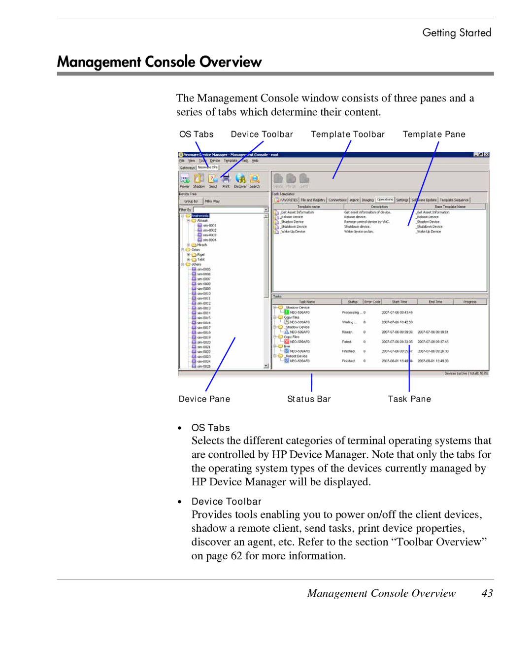 HP TeemTalk Terminal Emulator 7 E-License manual Management Console Overview 