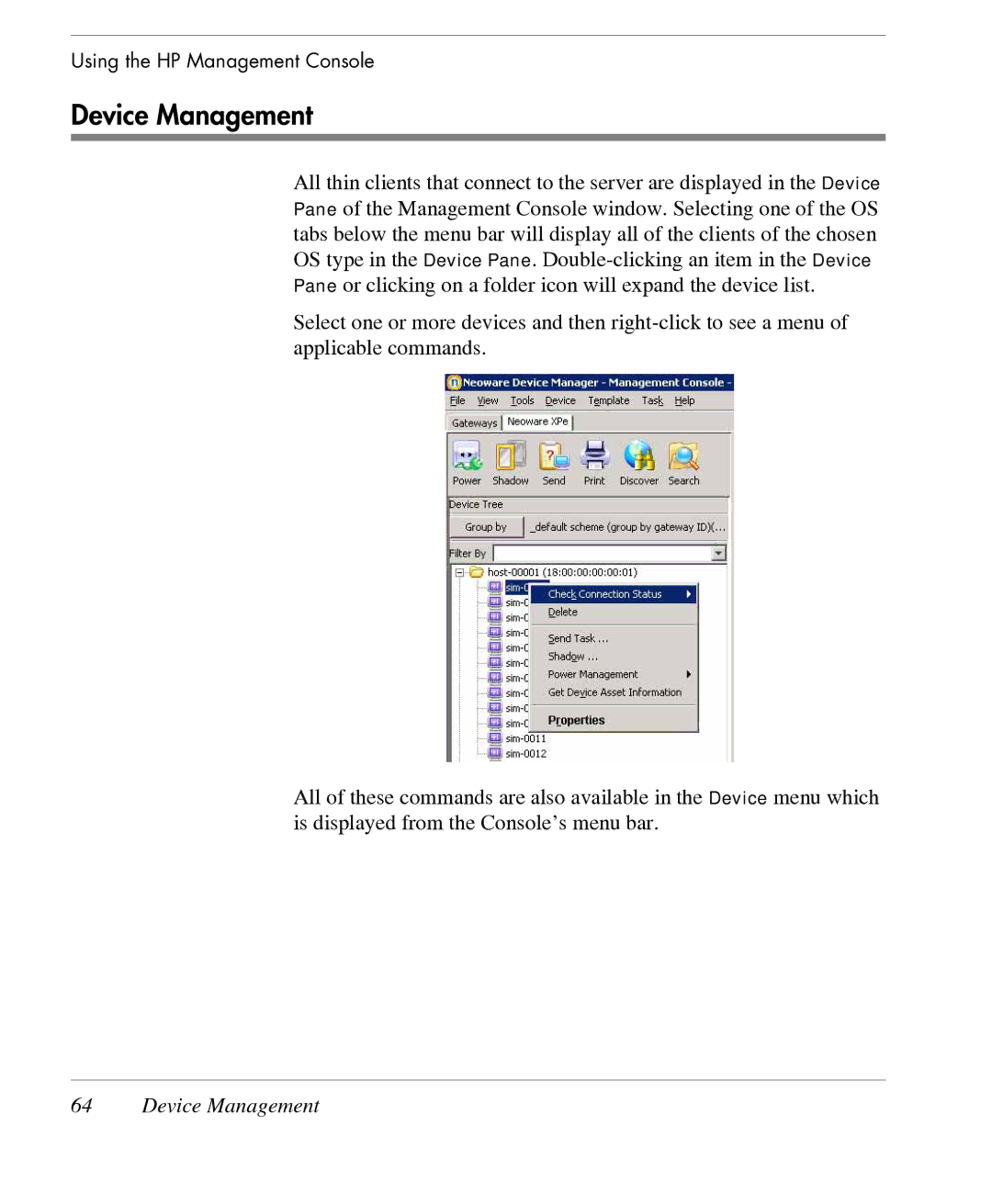 HP TeemTalk Terminal Emulator 7 E-License manual Device Management 