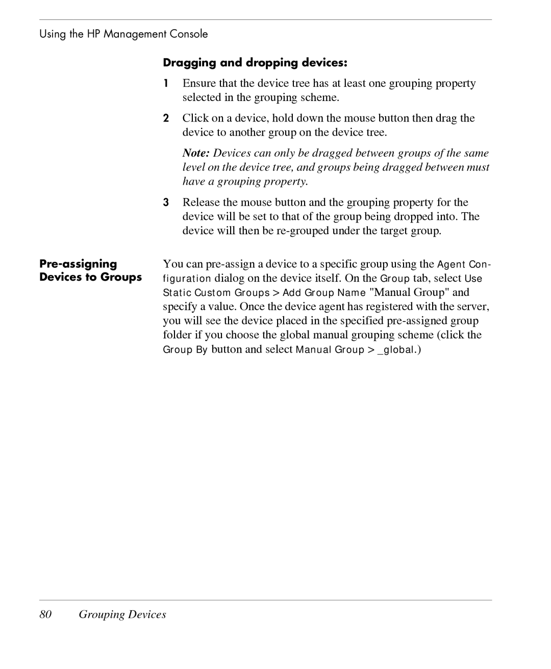 HP TeemTalk Terminal Emulator 7 E-License manual Grouping Devices 