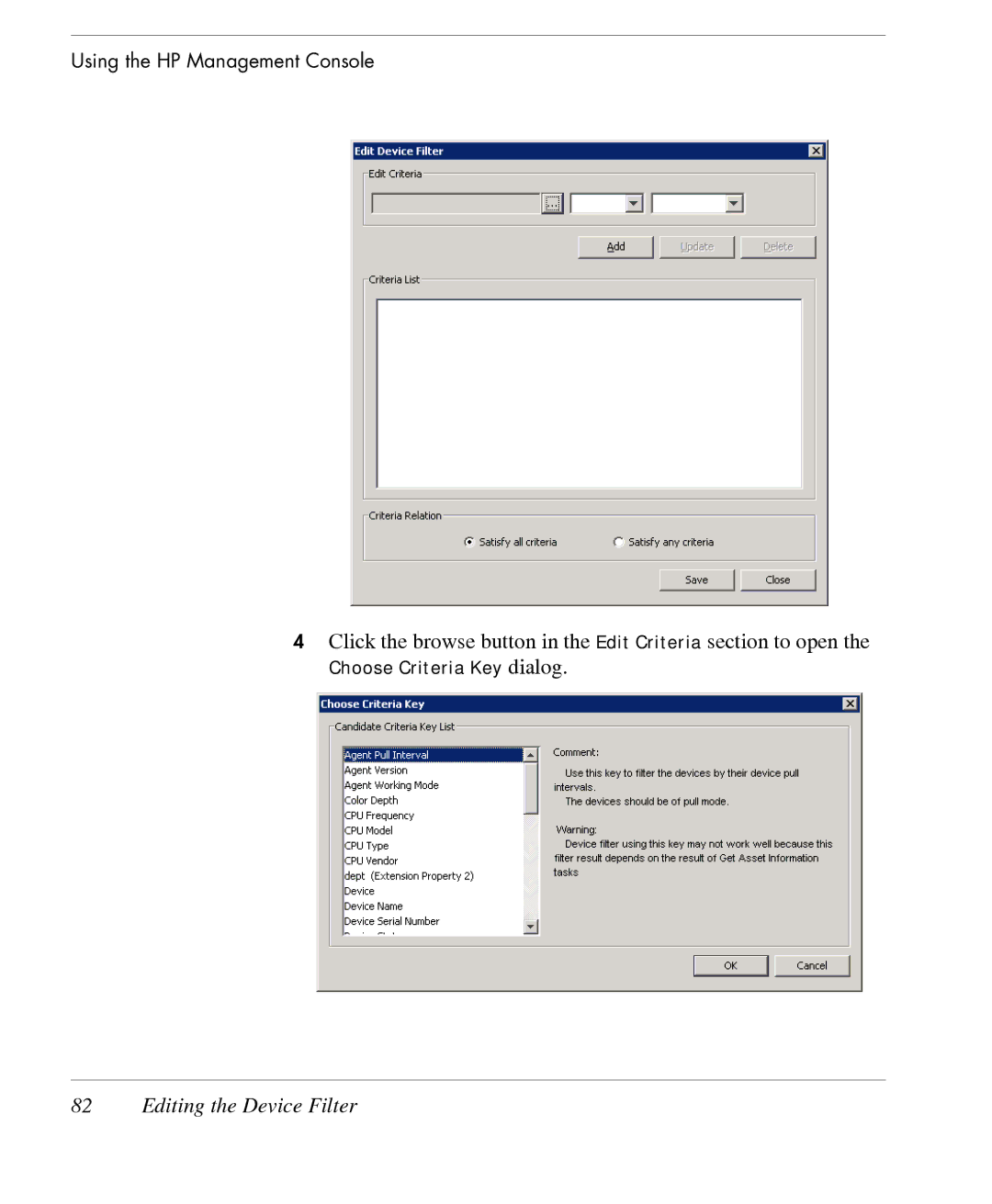 HP TeemTalk Terminal Emulator 7 E-License manual Click the browse button in the Edit Criteria section to open 