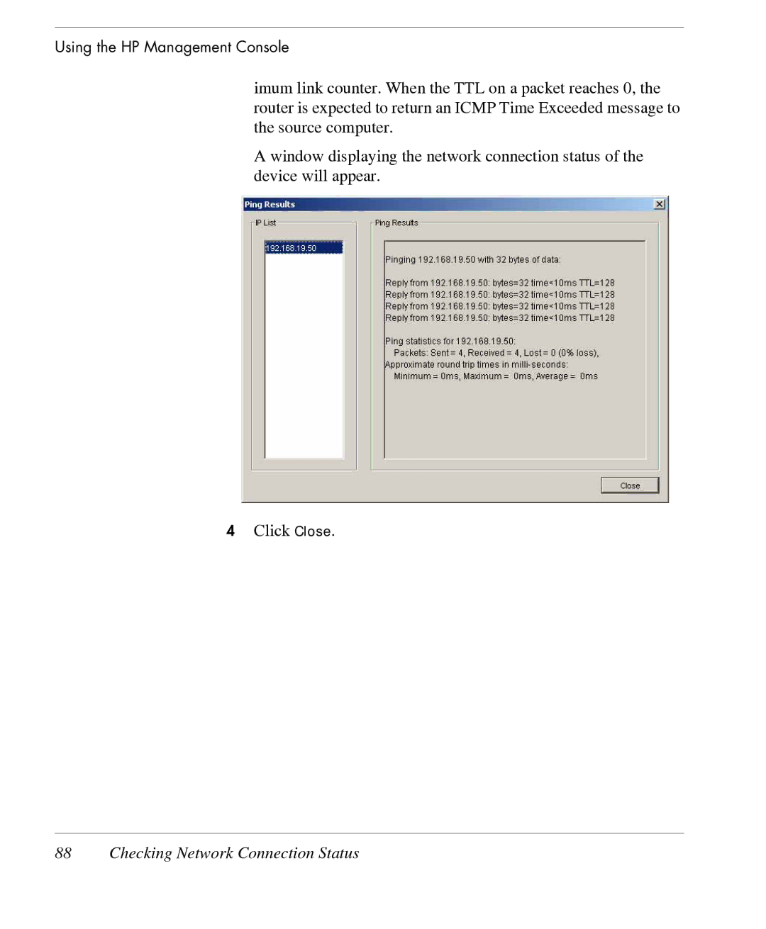 HP TeemTalk Terminal Emulator 7 E-License manual Checking Network Connection Status 