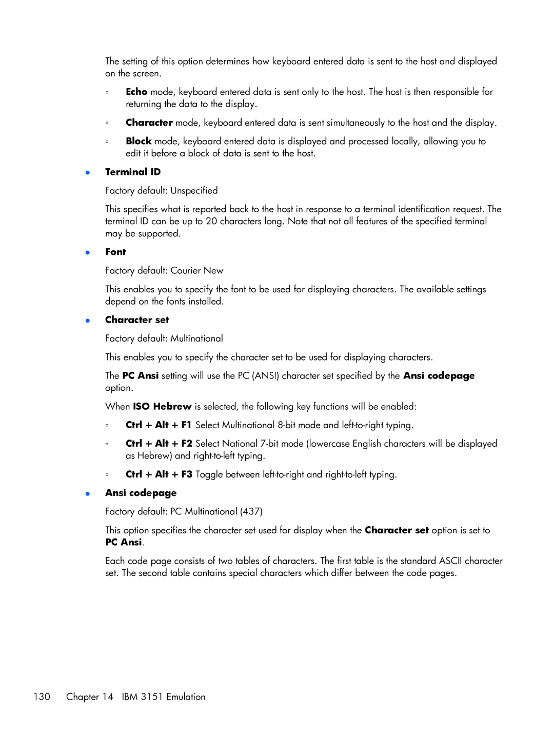 HP TeemTalk Terminal Emulator 8 E-License manual Terminal ID 