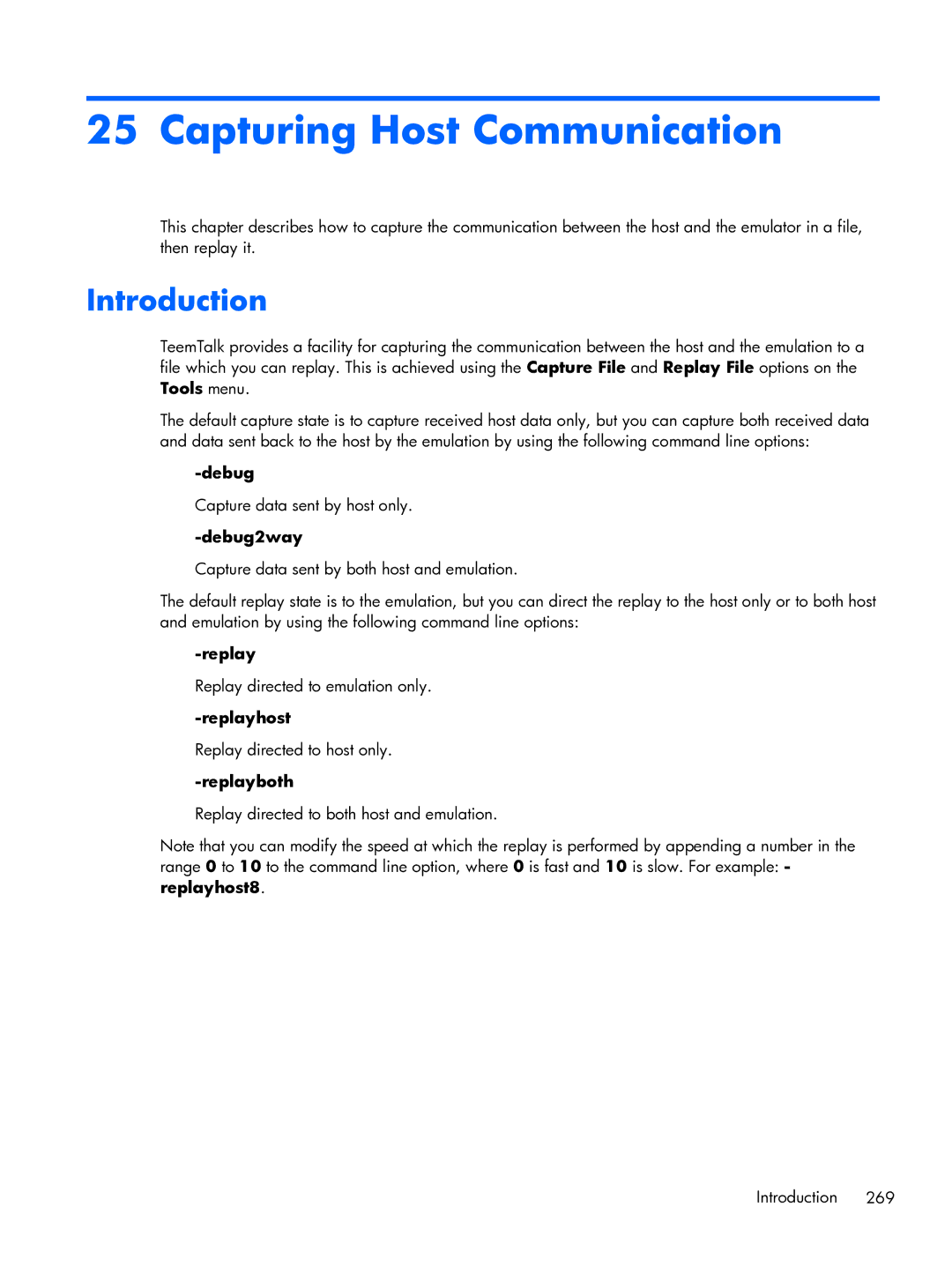 HP TeemTalk Terminal Emulator 8 E-License manual Capturing Host Communication 