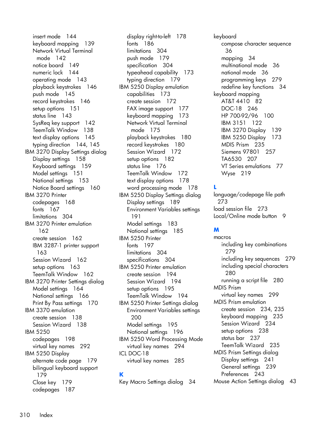 HP TeemTalk Terminal Emulator 8 E-License manual Macros 