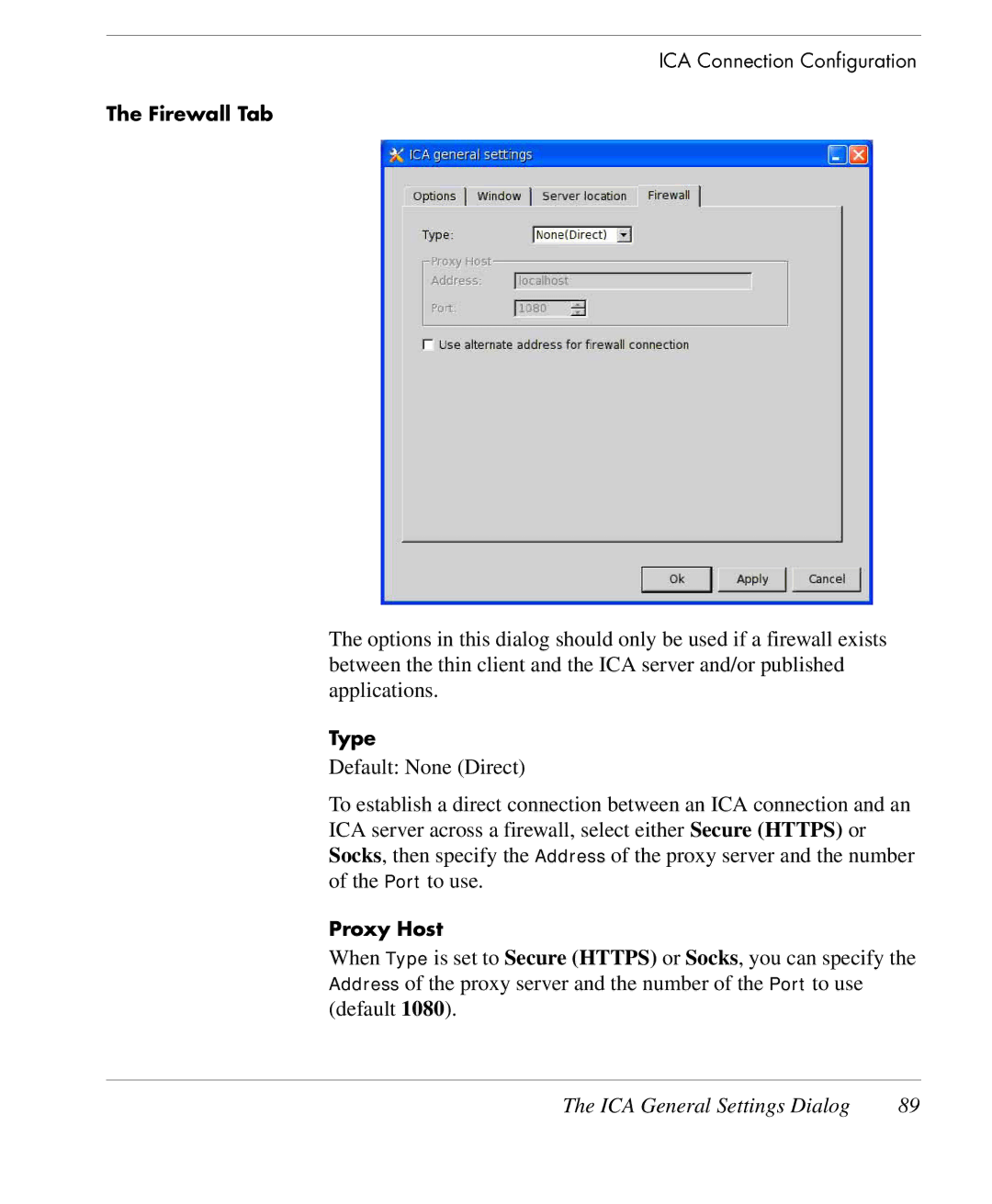 HP TeemTalk Terminal Emulator 9 E-License manual Firewall Tab 