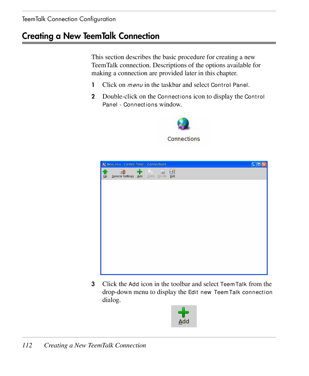 HP TeemTalk Terminal Emulator 9 E-License manual Creating a New TeemTalk Connection 