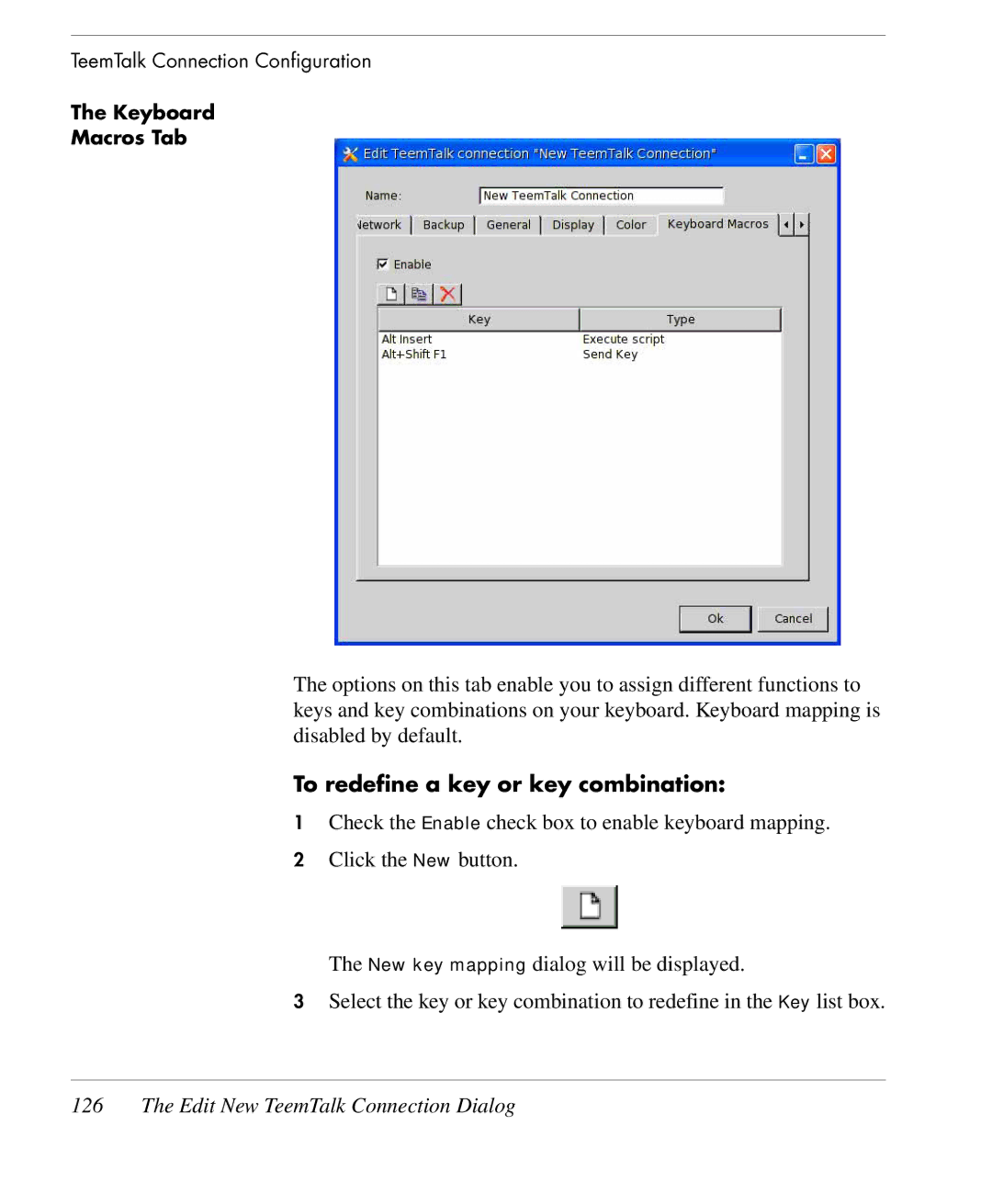 HP TeemTalk Terminal Emulator 9 E-License manual To redefine a key or key combination 