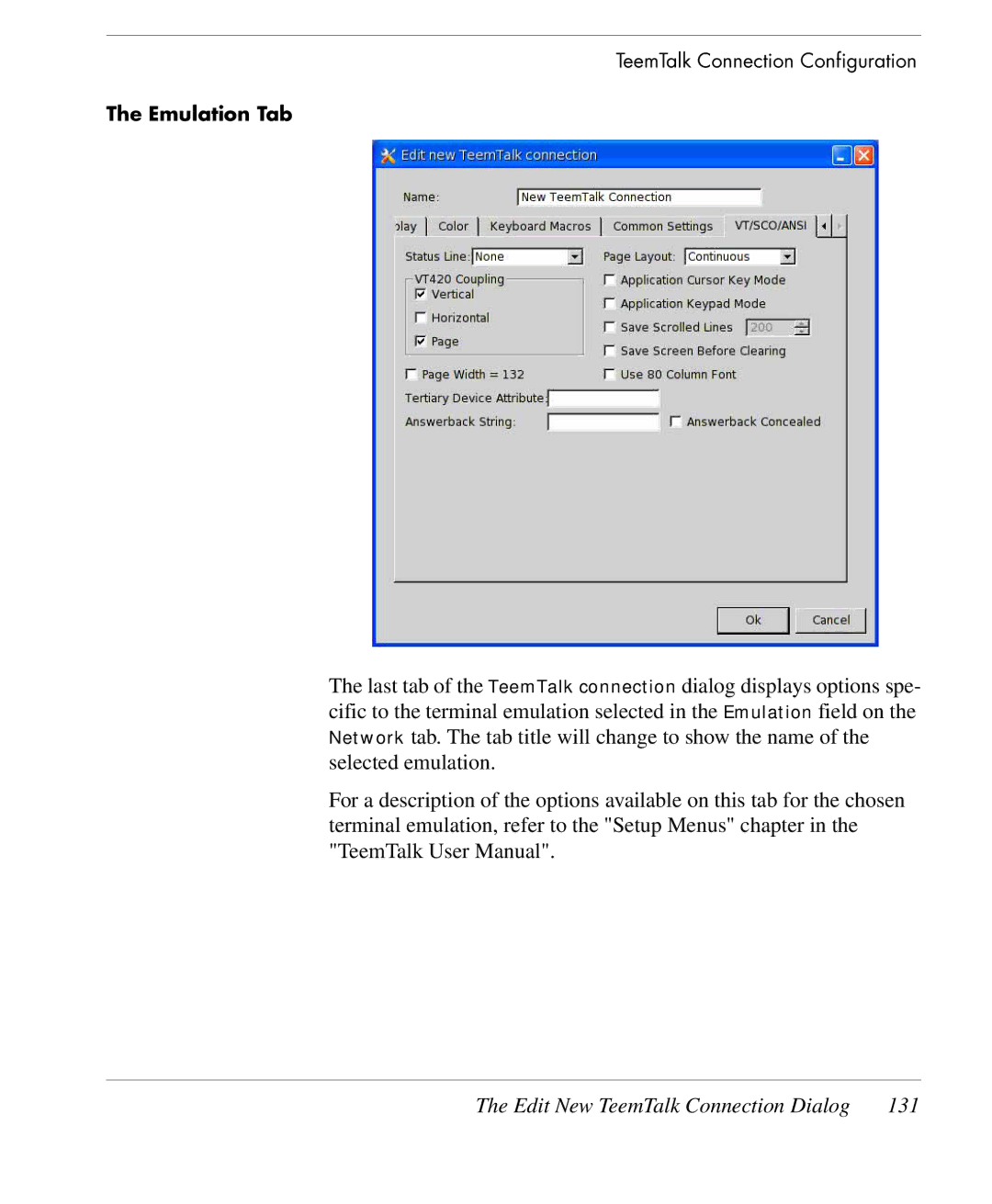 HP TeemTalk Terminal Emulator 9 E-License manual 131 