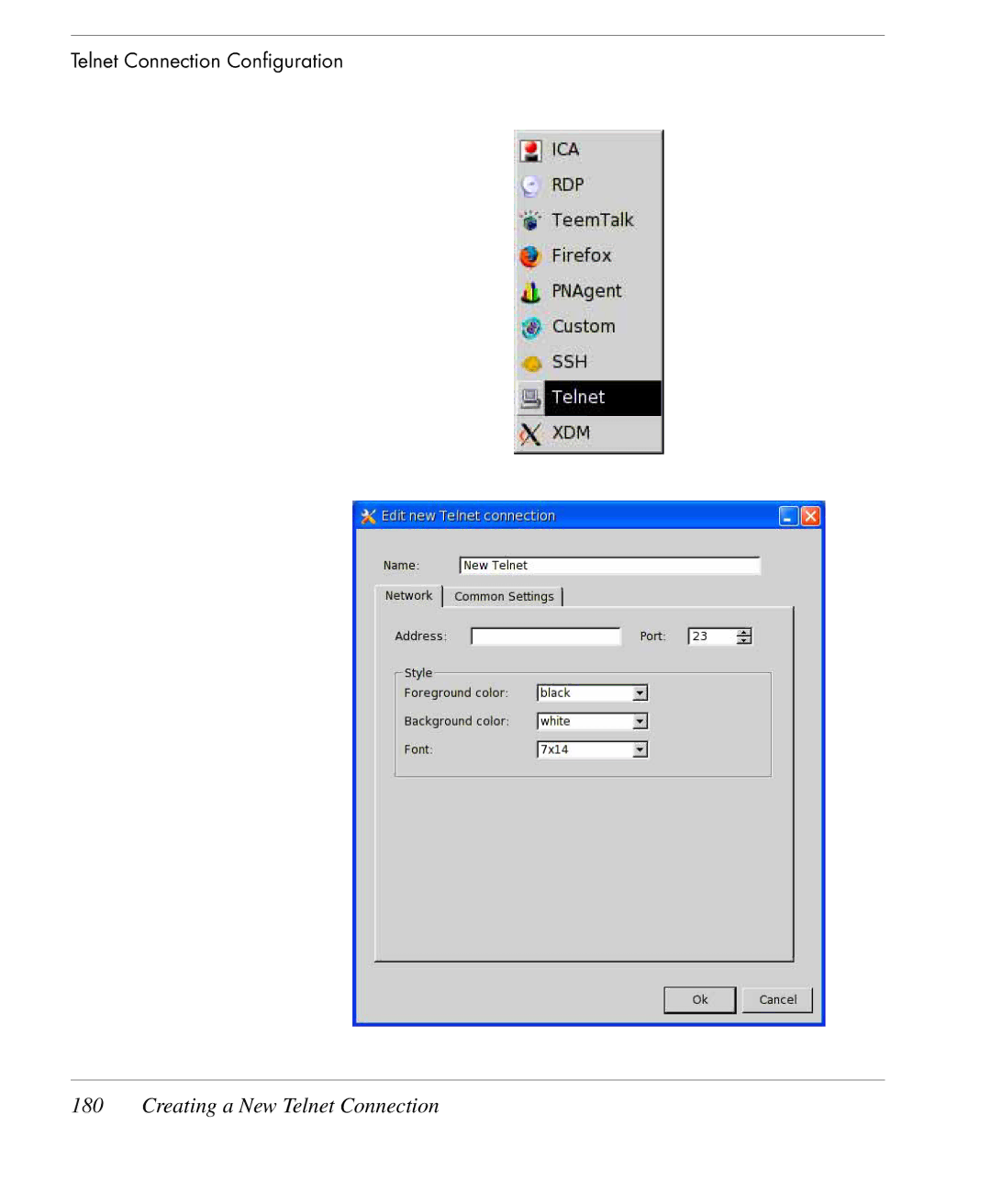 HP TeemTalk Terminal Emulator 9 E-License manual Creating a New Telnet Connection 