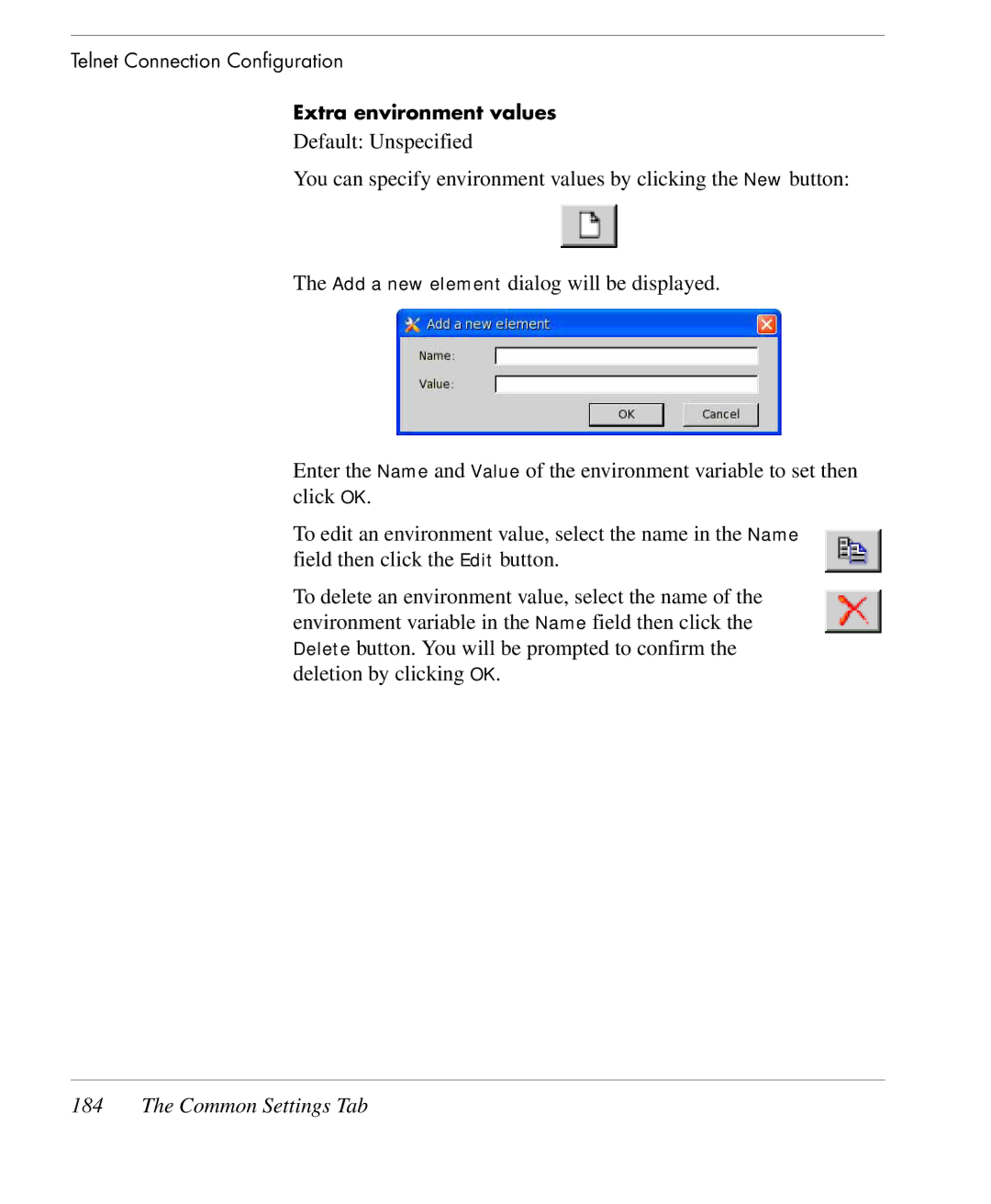 HP TeemTalk Terminal Emulator 9 E-License manual Extra environment values 