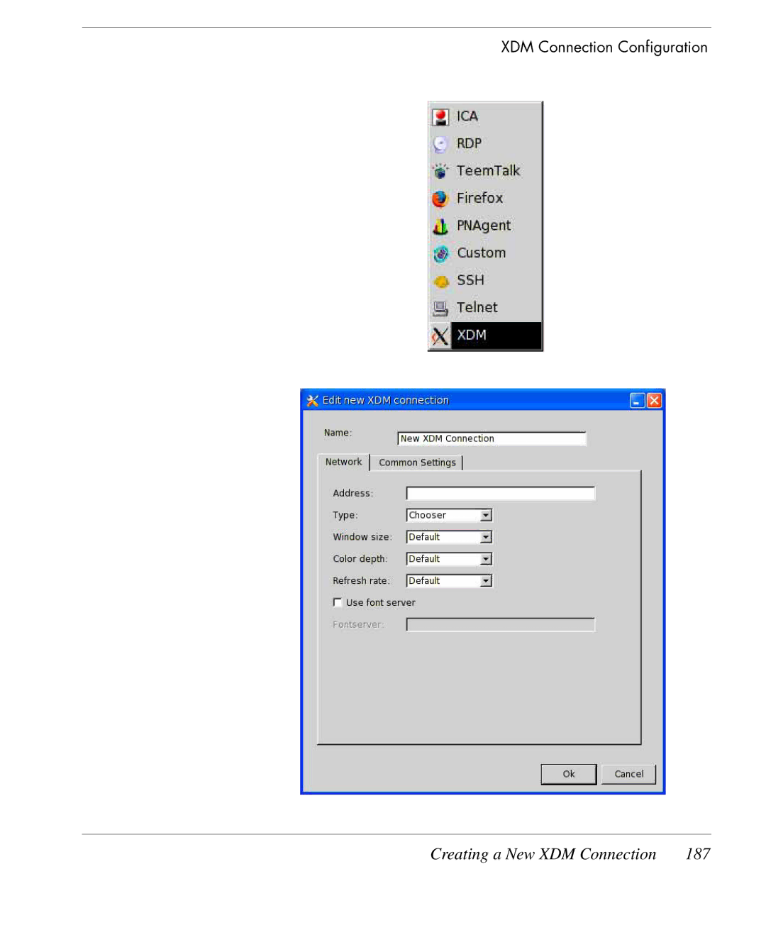 HP TeemTalk Terminal Emulator 9 E-License manual Creating a New XDM Connection 