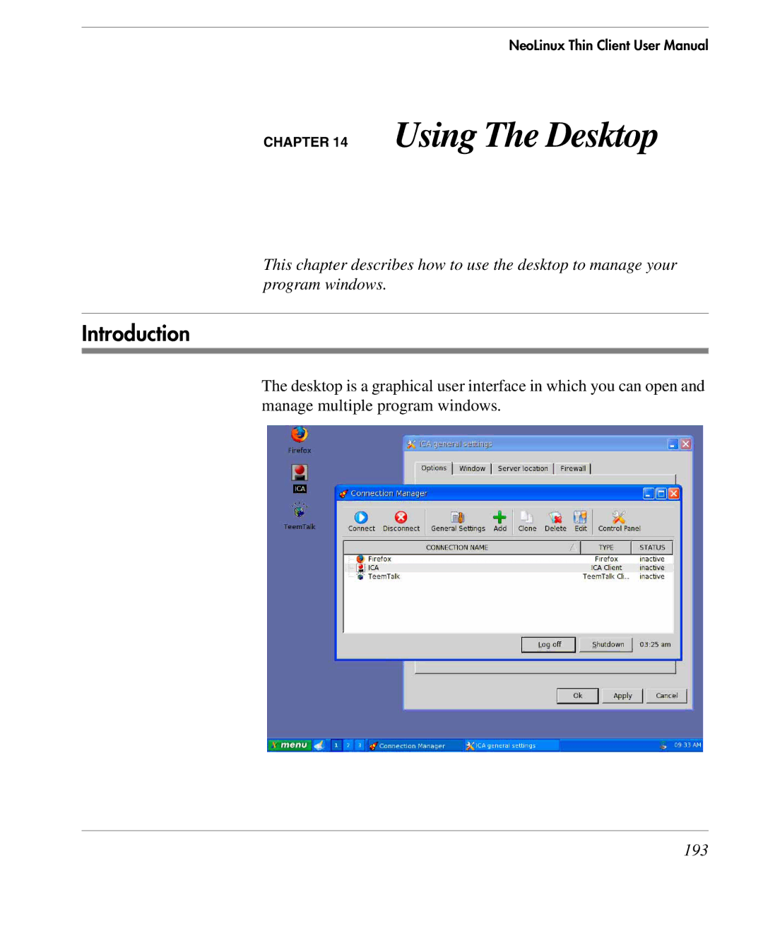 HP TeemTalk Terminal Emulator 9 E-License manual Using The Desktop, 193 