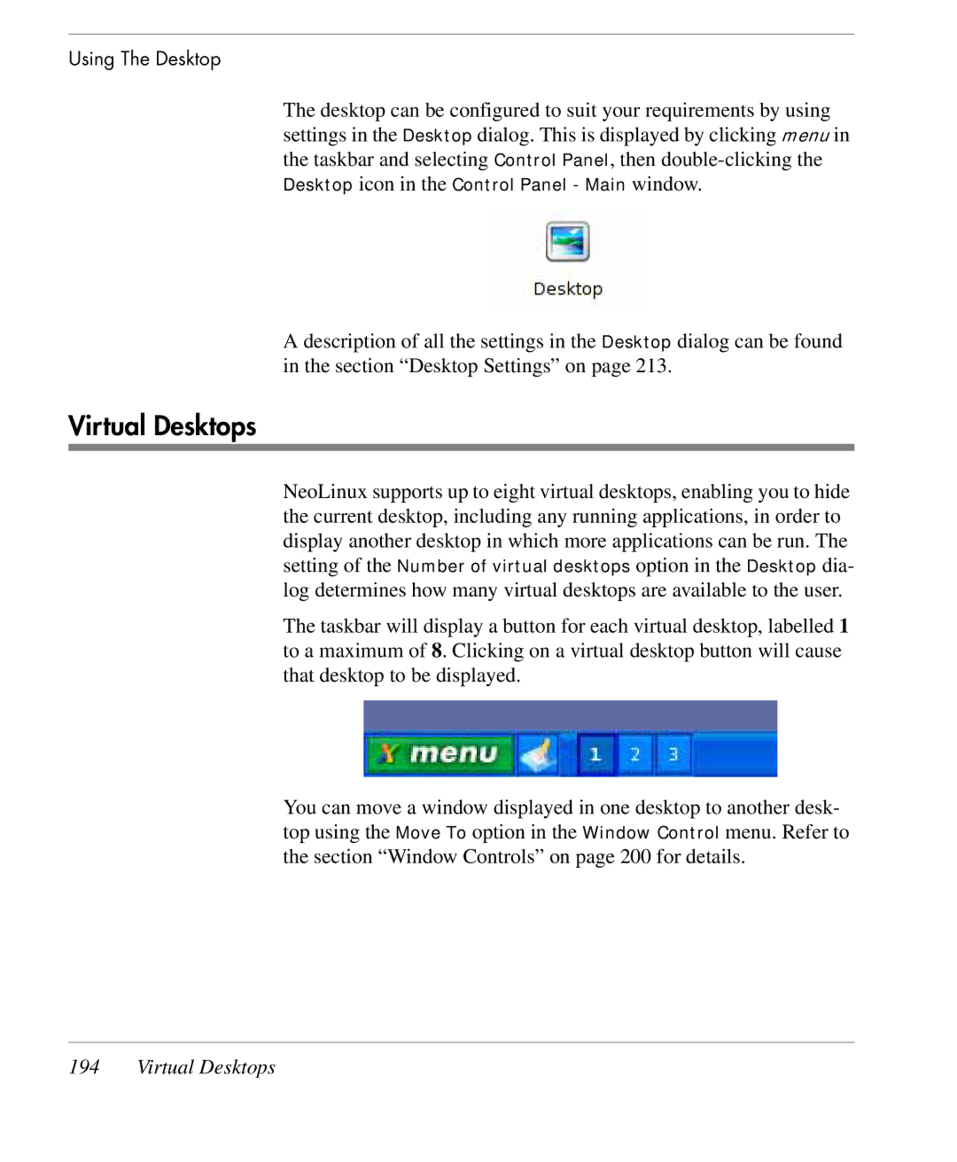 HP TeemTalk Terminal Emulator 9 E-License manual Virtual Desktops 