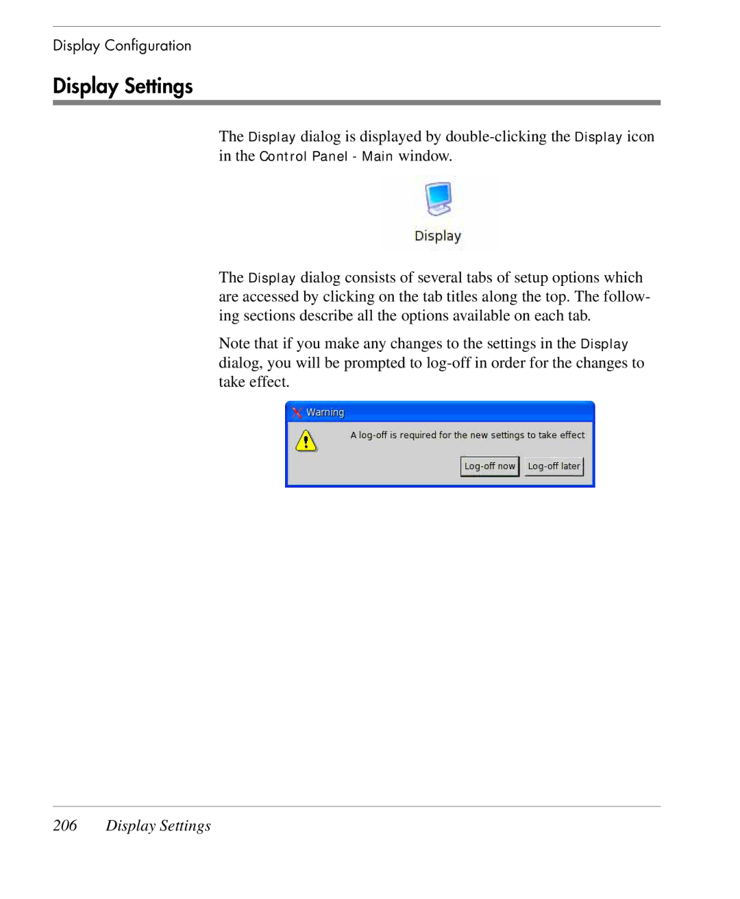 HP TeemTalk Terminal Emulator 9 E-License manual Display Settings 