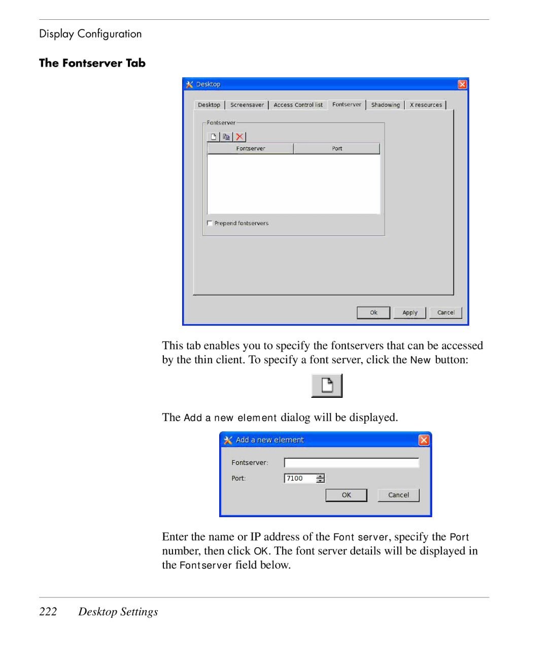 HP TeemTalk Terminal Emulator 9 E-License manual Fontserver Tab 