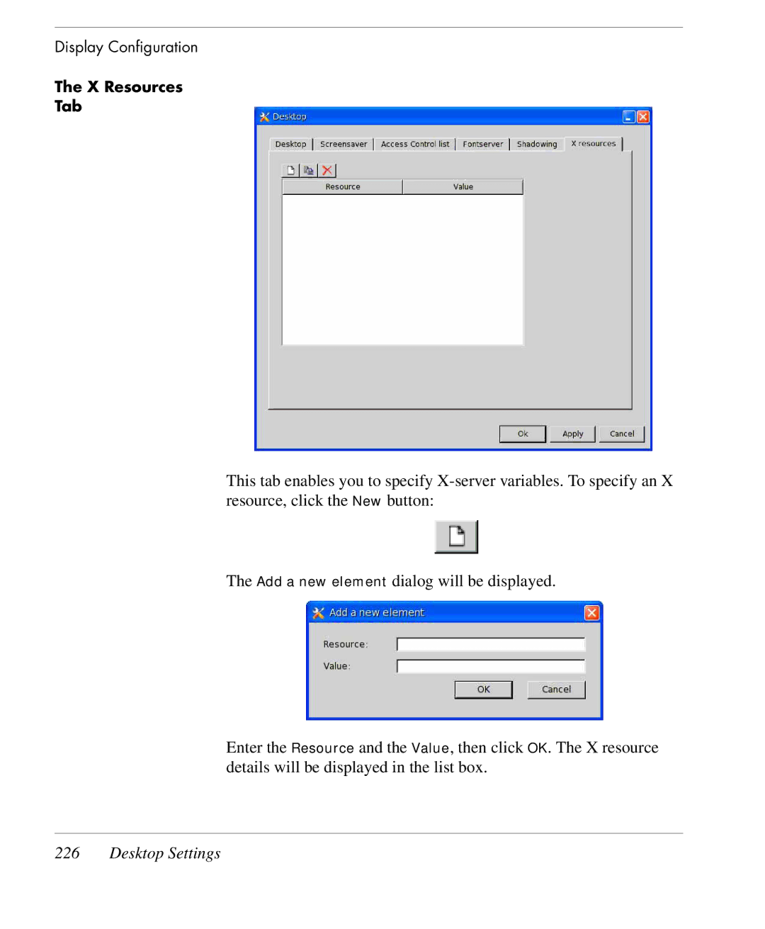 HP TeemTalk Terminal Emulator 9 E-License manual X Resources Tab 