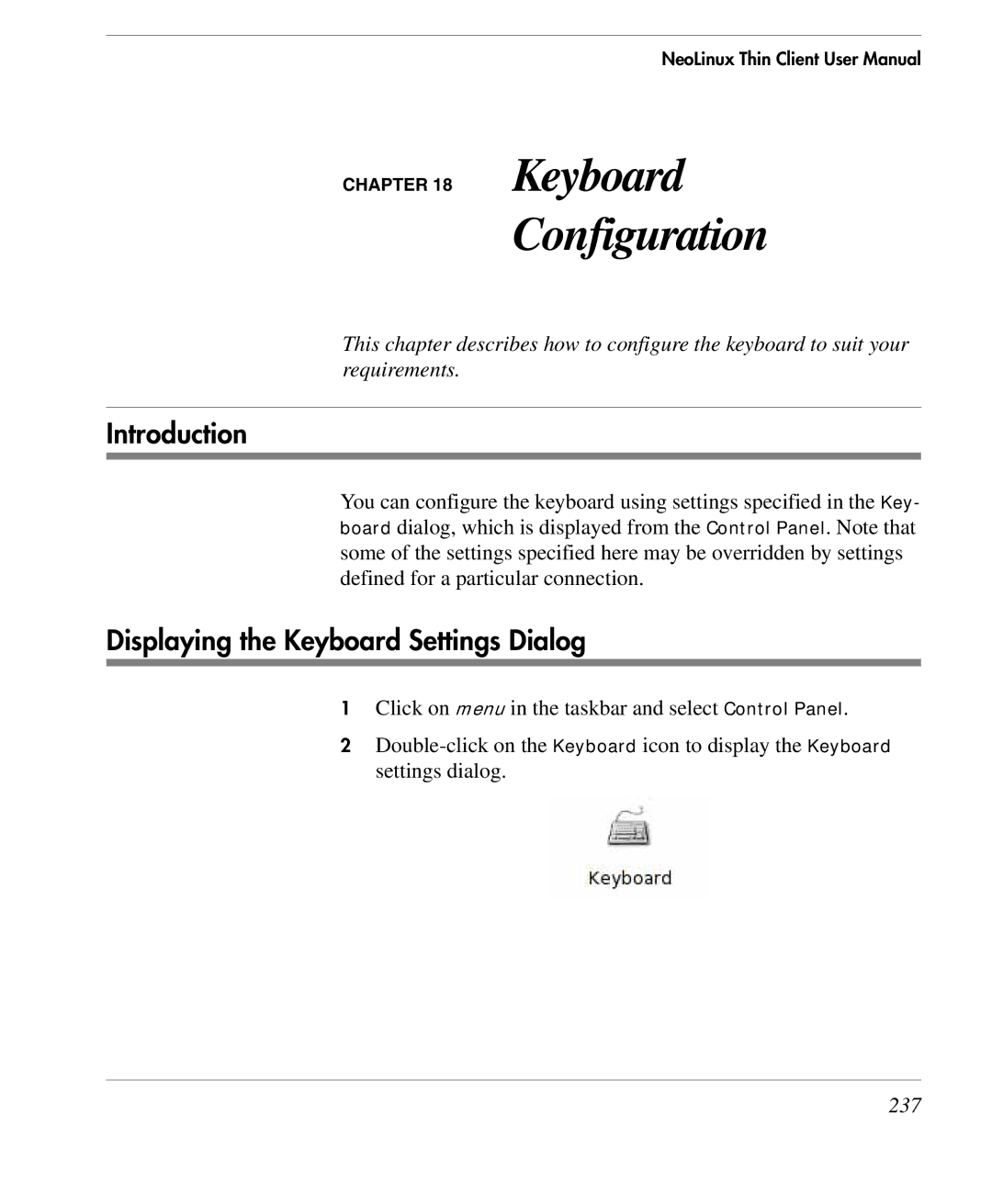 HP TeemTalk Terminal Emulator 9 E-License manual Displaying the Keyboard Settings Dialog, 237 