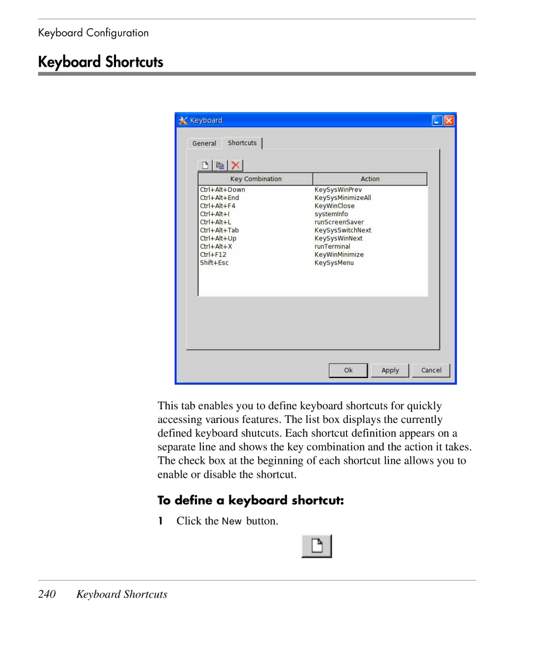 HP TeemTalk Terminal Emulator 9 E-License manual To define a keyboard shortcut 