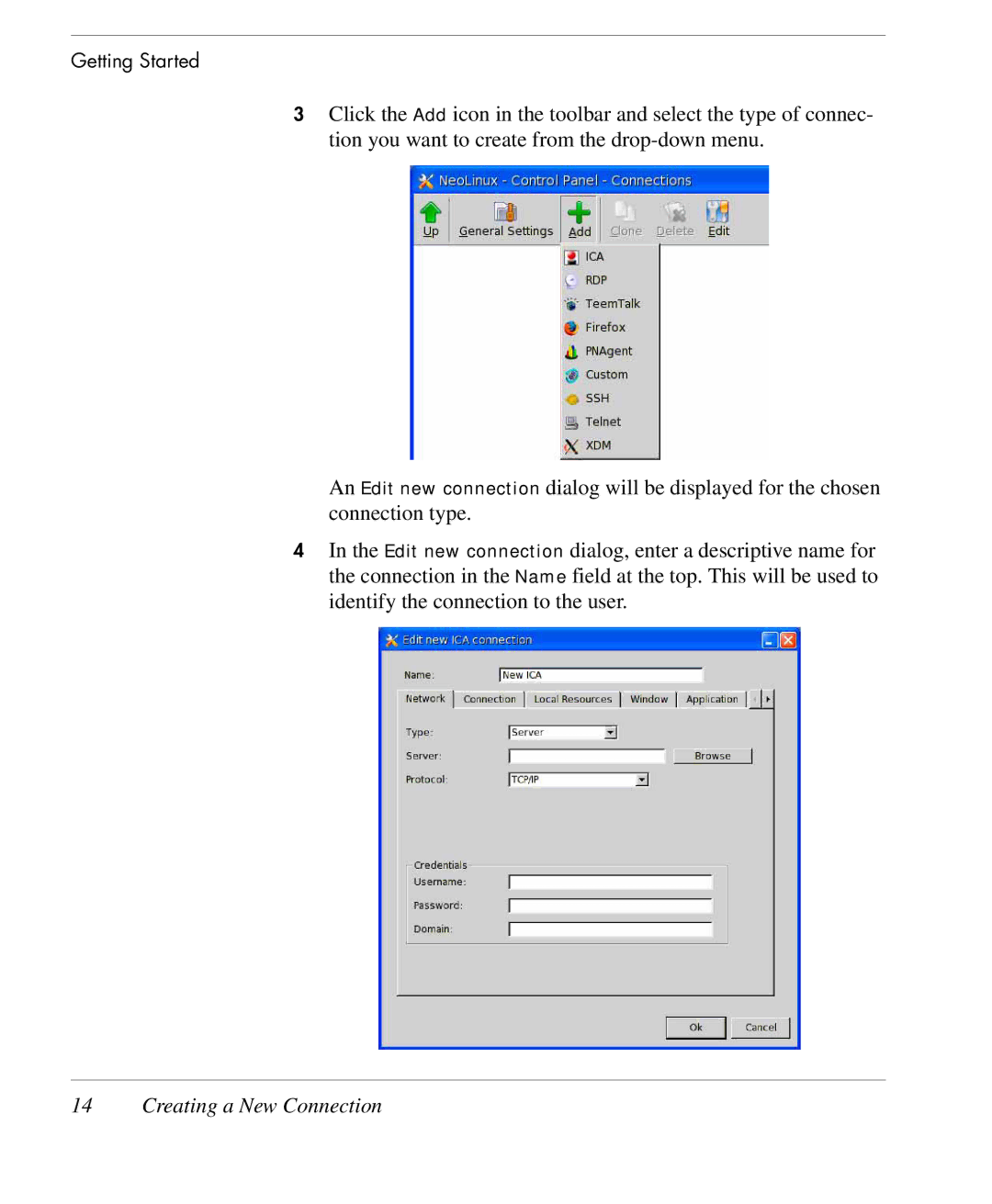 HP TeemTalk Terminal Emulator 9 E-License manual Creating a New Connection 