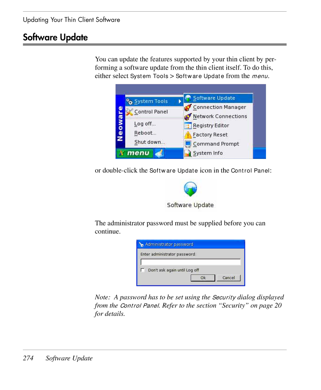 HP TeemTalk Terminal Emulator 9 E-License manual Software Update 