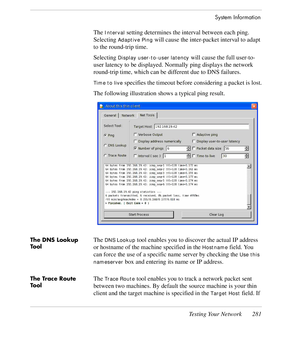 HP TeemTalk Terminal Emulator 9 E-License manual Testing Your Network 281 