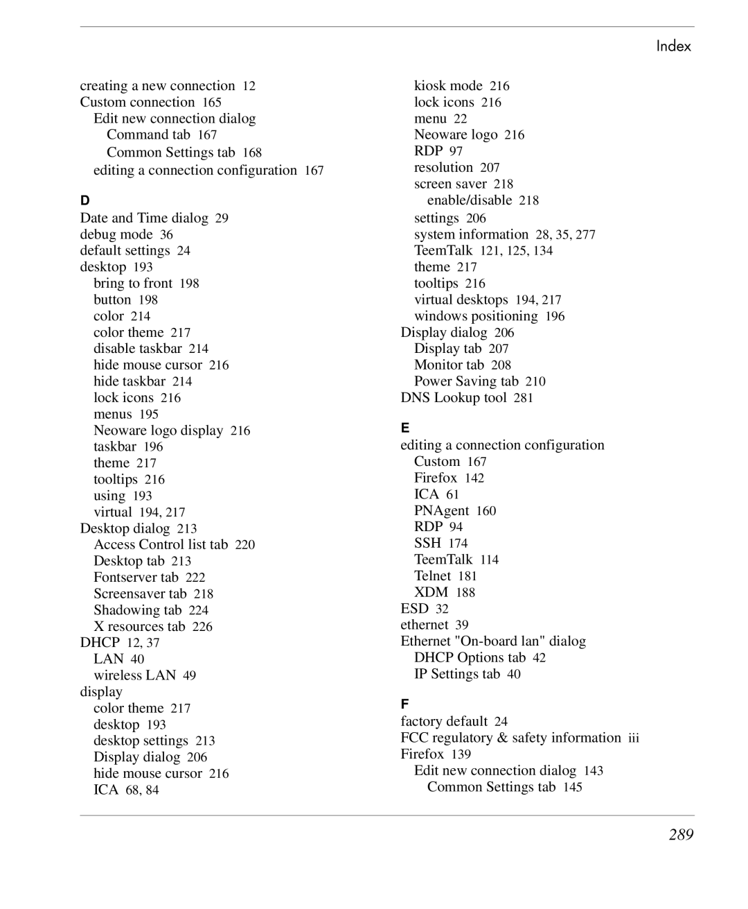 HP TeemTalk Terminal Emulator 9 E-License manual 289 