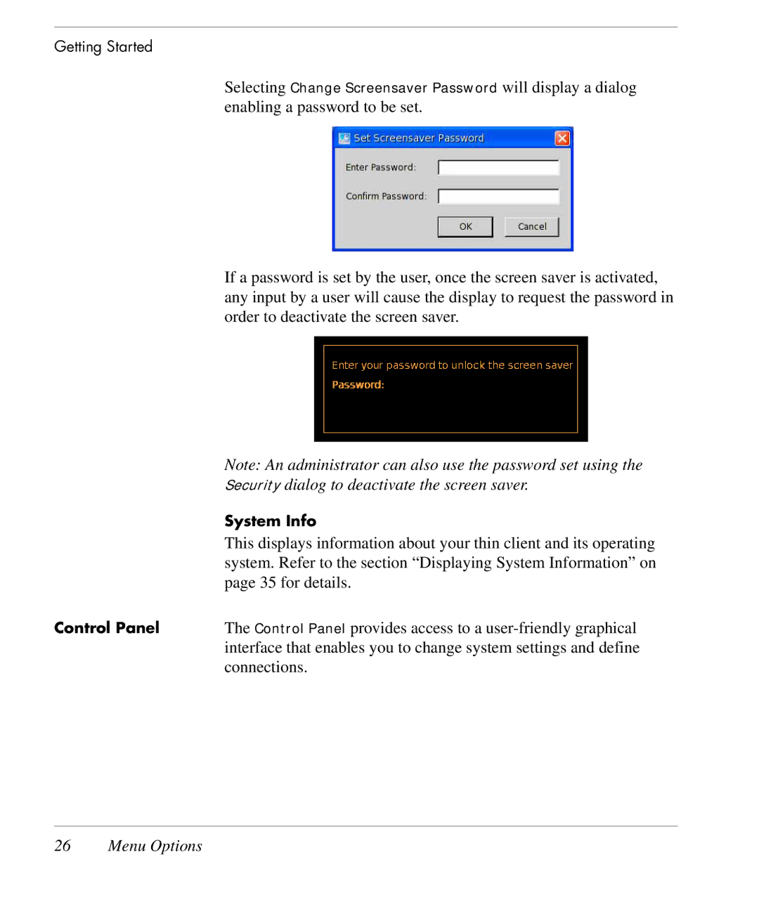 HP TeemTalk Terminal Emulator 9 E-License manual Security dialog to deactivate the screen saver, for details, Connections 