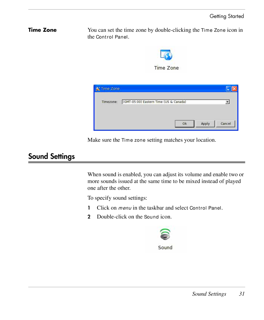 HP TeemTalk Terminal Emulator 9 E-License manual Sound Settings 