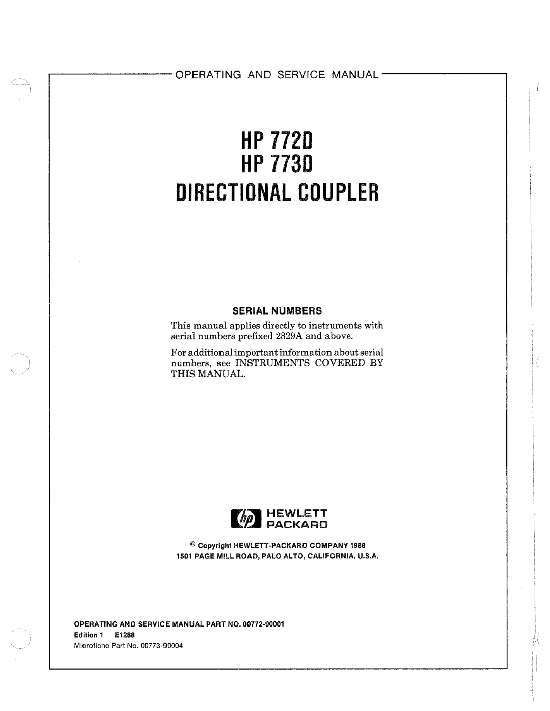 HP Telephone Accessories 773d and 773d manual 