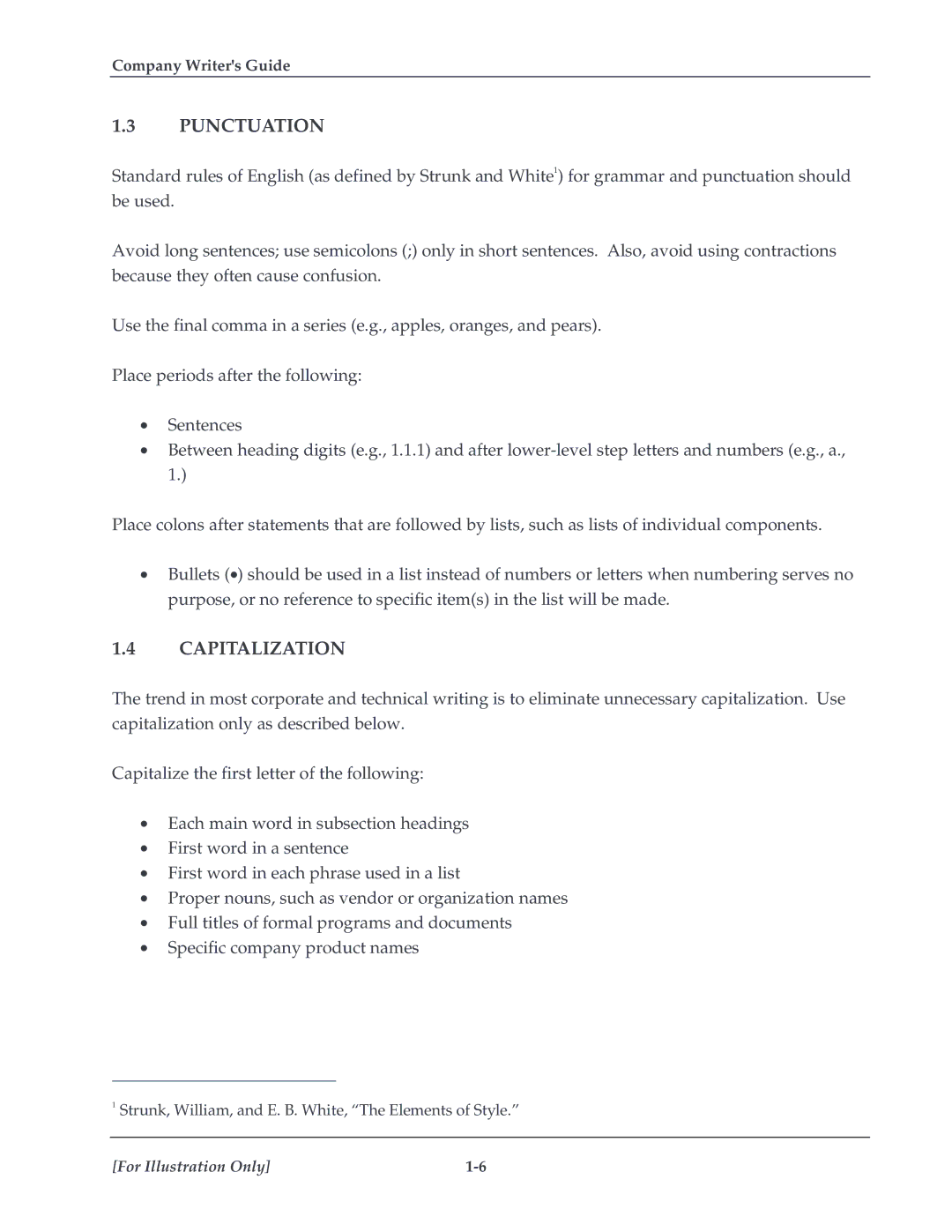 HP TextEngineer Technical Writing Guide manual Punctuation, Capitalization 