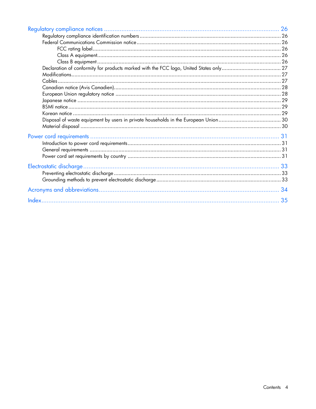 HP TFT7210R manual Electrostatic discharge 