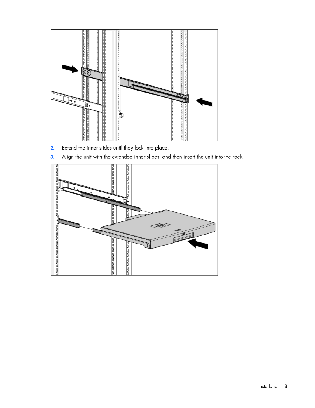 HP TFT7600 G2 manual Installation 