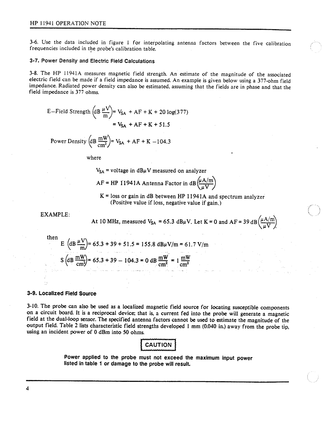 HP Thermometer 11941A manual 