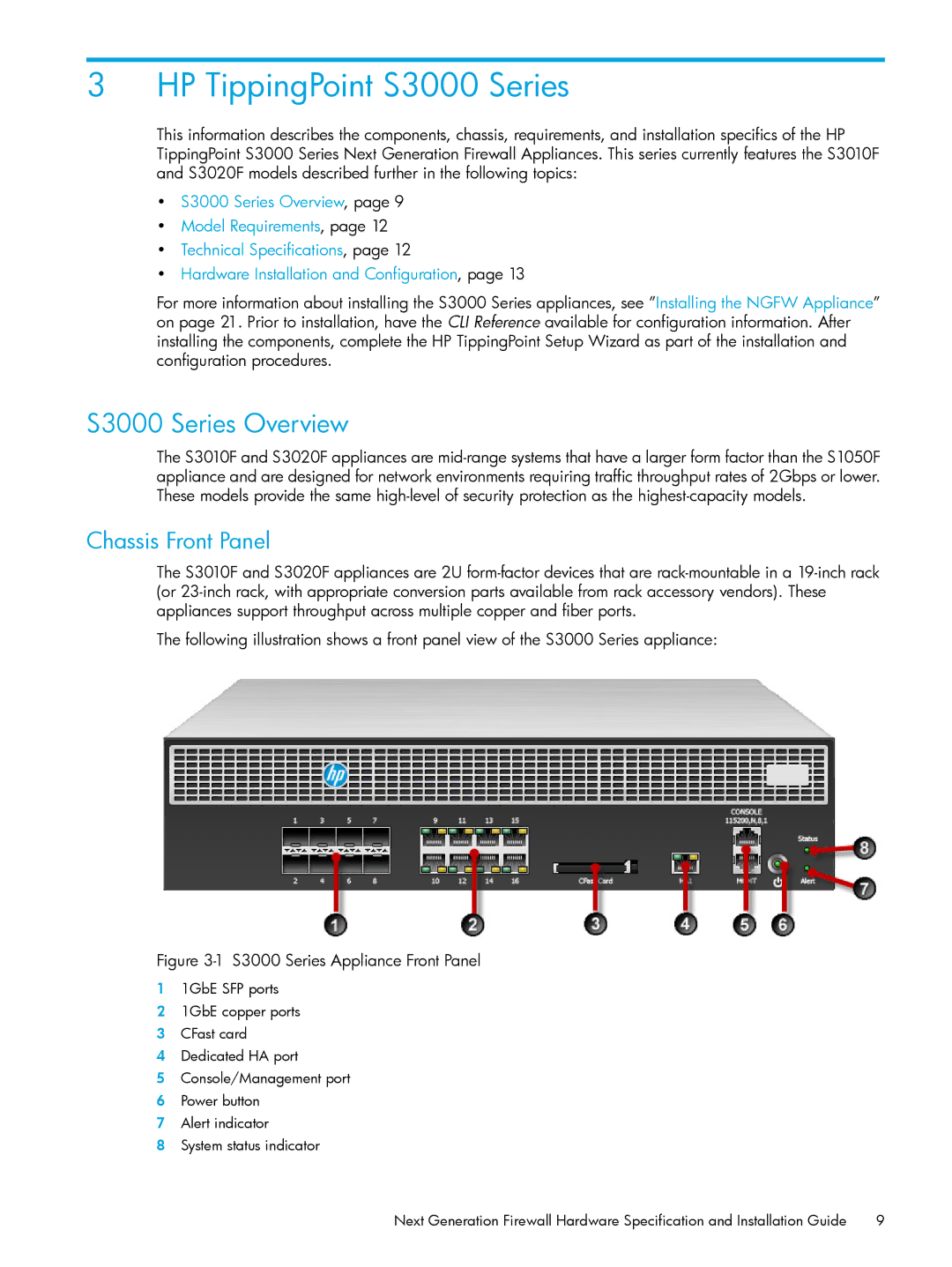 HP TippingPoint Next Generation Firewall manual HP TippingPoint S3000 Series, S3000 Series Overview 