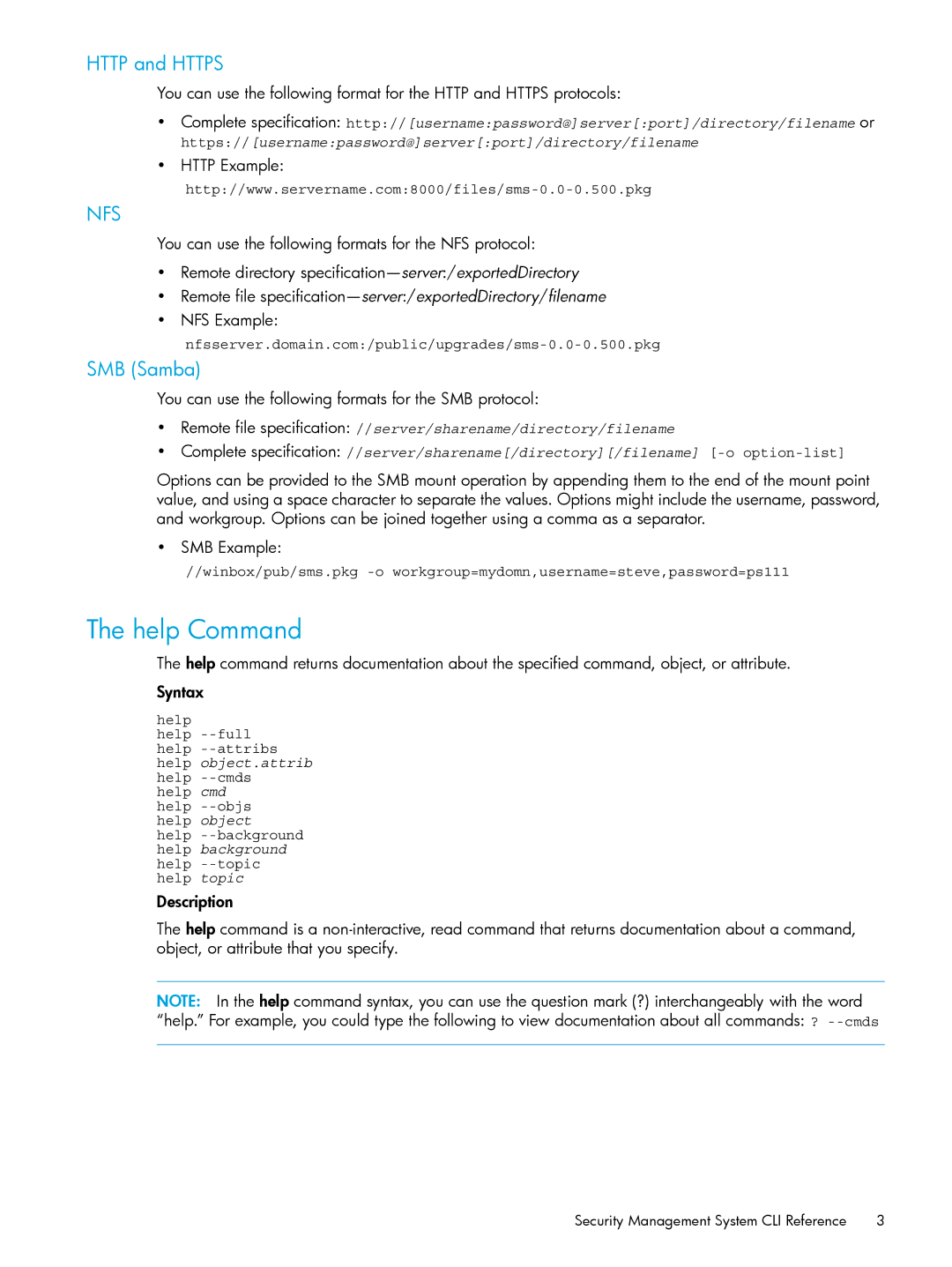 HP TippingPoint Next Generation Firewall manual Help Command 