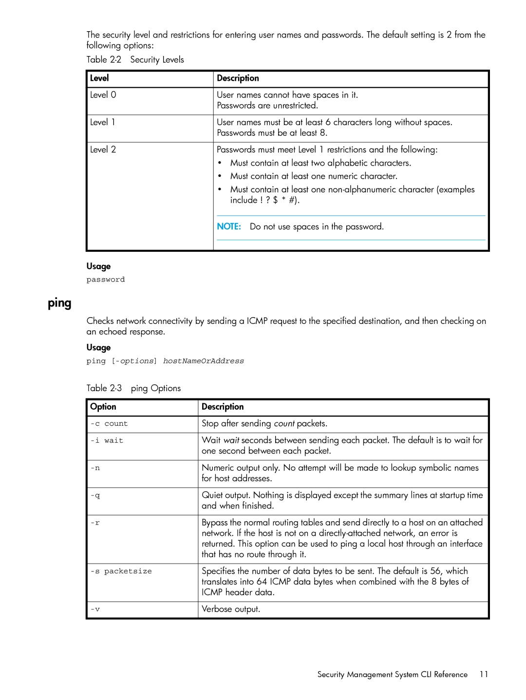 HP TippingPoint Next Generation Firewall manual Ping 