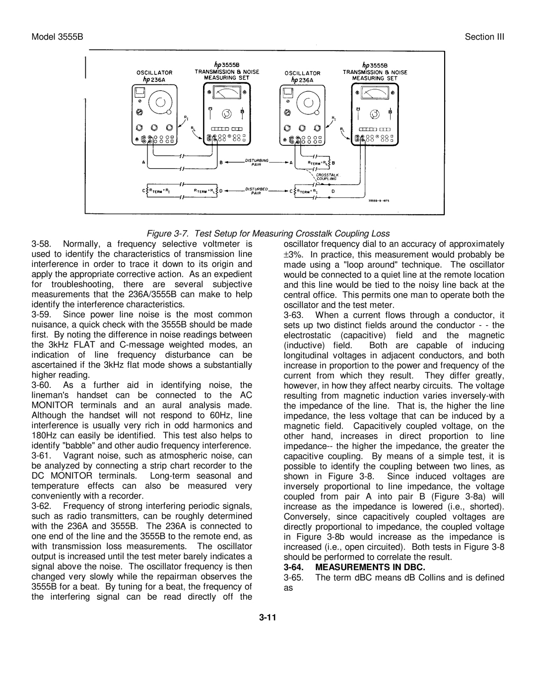 HP TM 11-6625-2779-14&P manual Measurements in DBC 