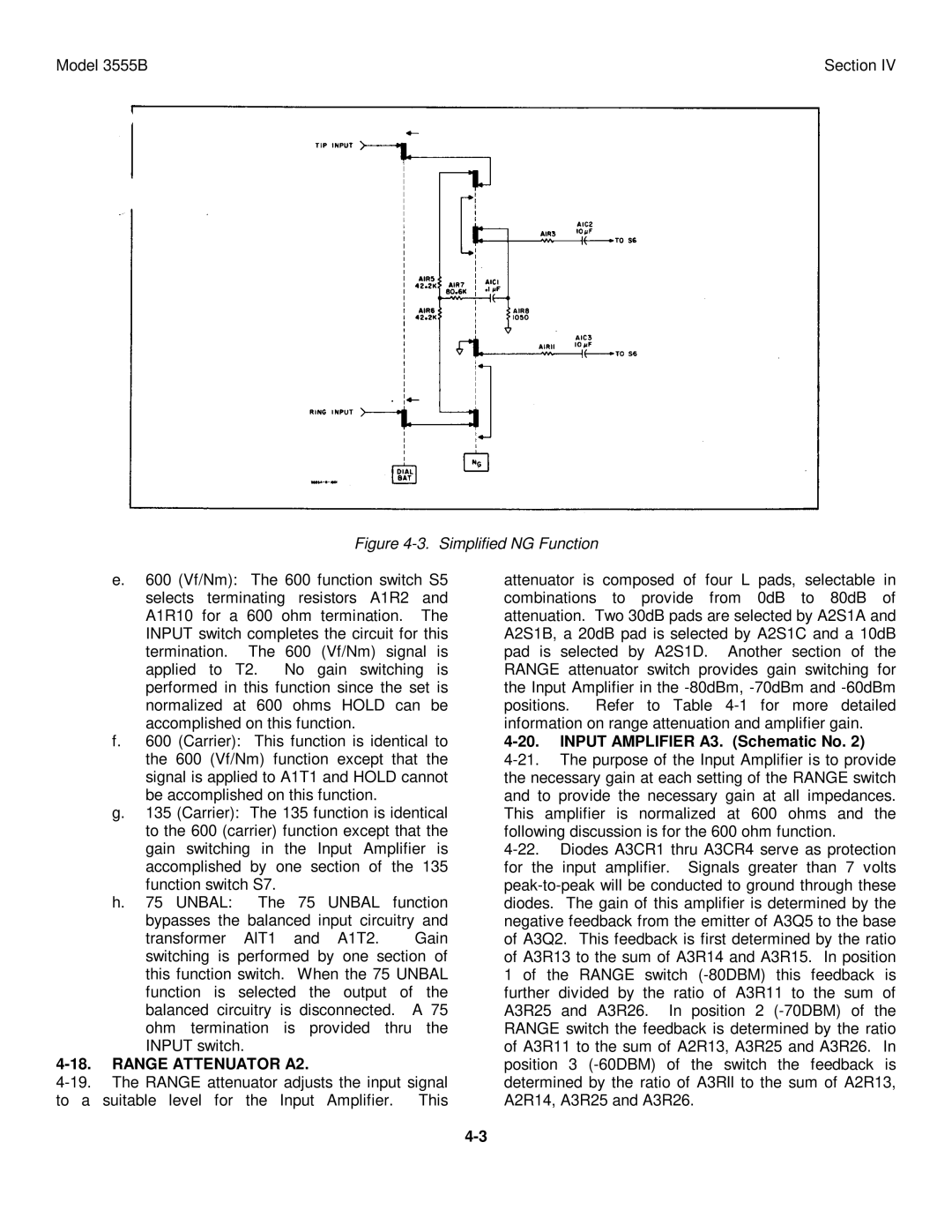 HP TM 11-6625-2779-14&P manual Range Attenuator A2, Input Amplifier A3. Schematic No 