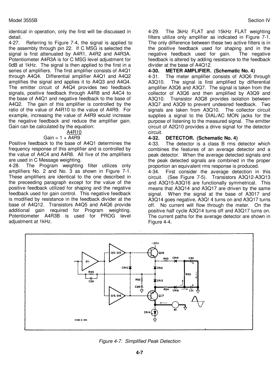 HP TM 11-6625-2779-14&P manual Meter AMPLIFIER. Schematic No, DETECTOR. Schematic No 