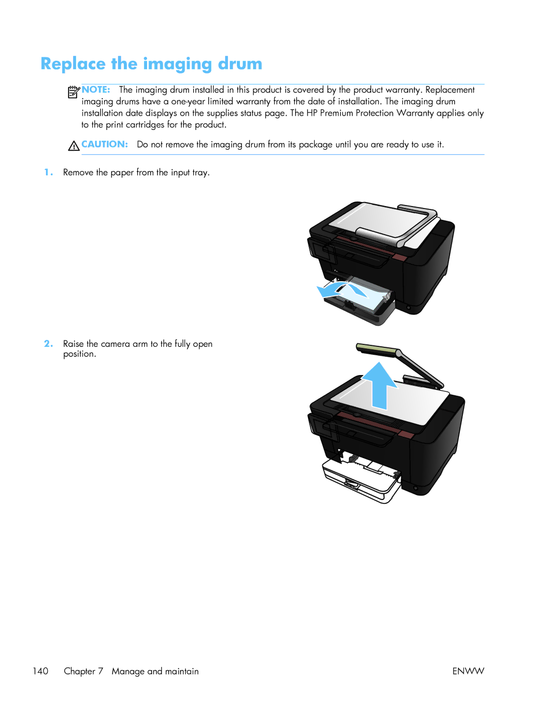 HP TopShot CF040ARBGJ manual Replace the imaging drum 